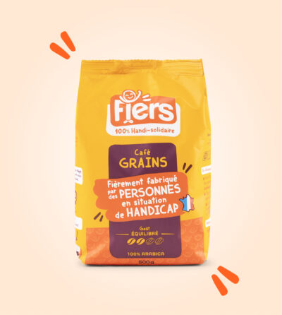 Café en grains arabica Fiers — paquet 500 g Café en grains arabica Fiers — paquet 500 g